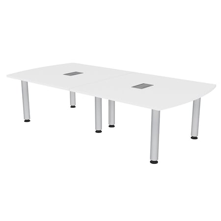 Skutchi Designs 45 in W, 96 in L, 29 in H, Engineered Wood Top, White H-AREC-4693-PT-09-EL